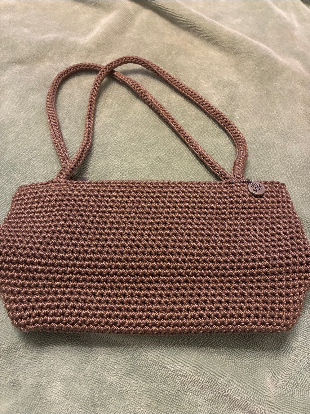 The Sak Woven Brown Shoulder Bag